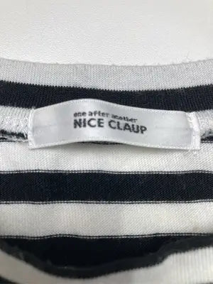 NICE CLAUP/ナイスクラップ/Tシャツ/カットソー/トップス/ブラック/F
