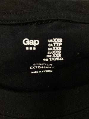GAP/ギャップ/Tシャツ/カットソー/トップス/ブラック/XXS