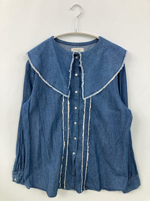 back number/バックナンバー/シャツ/ブラウス/トップス/ブルー/L