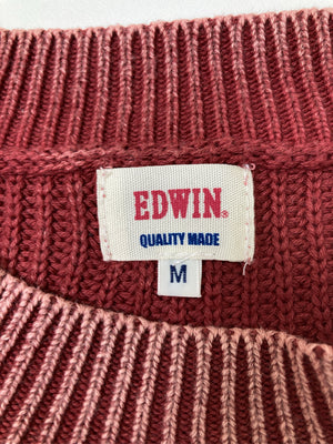 EDWIN/エドウィン/ニット/セーター/トップス/レッド/M