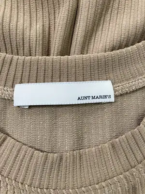 AUNT MARIE'S/アントマリーズ/Tシャツ/カットソー/トップス/ブラウン/FREE