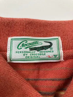 Crocodile/クロコダイル/ポロシャツ/トップス/オレンジ/L