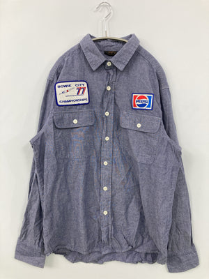 pop/シャツ/ブラウス/トップス/パープル/L