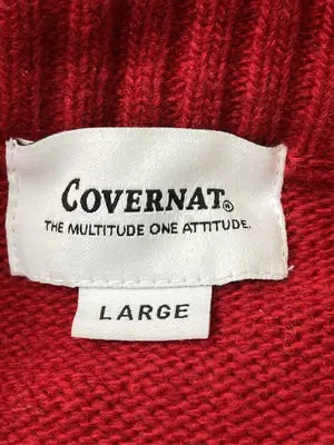 COVERNAT/ニット/セーター/トップス/レッド/LARGE