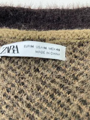 ZARA/ザラ/カーディガン/ボレロ/トップス/ブラウン/EUR M/USA M/ MEX 40