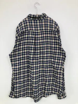 croft&barrow/クラフトアンドバロー/シャツ/ブラウス/トップス/ネイビー/L