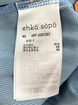 ehka sopo/エヘカソポ/Tシャツ/カットソー/トップス/スカイブルー/F