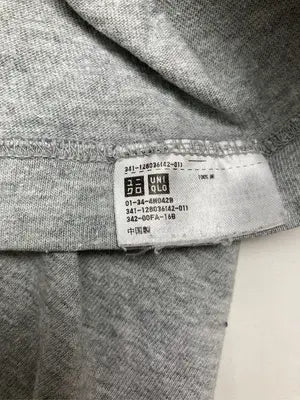UNIQLO/ユニクロ/Tシャツ/カットソー/トップス/グレー/L