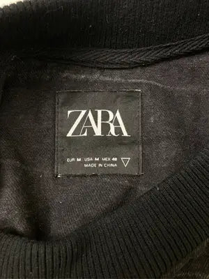 ZARA/ザラ/Tシャツ/カットソー/トップス/ブラック/EUR M