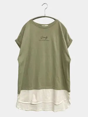 KHALITA/ハリータ/Tシャツ/カットソー/トップス/ライトグリーン/L