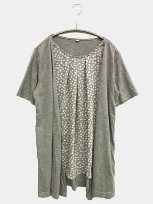 TOPVALU/トップバリュ/Tシャツ/カットソー/トップス/グレー/L