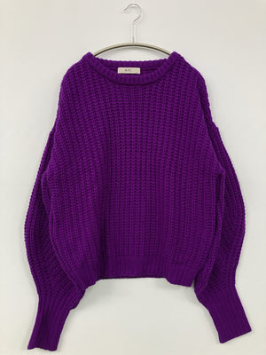 AIC./エーアイシー/ニット/セーター/トップス/パープル/M