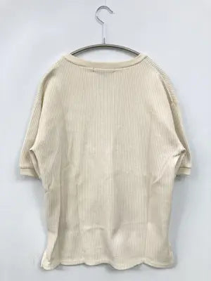 AQUAHISTORY/Tシャツ/カットソー/トップス/アイボリー/M