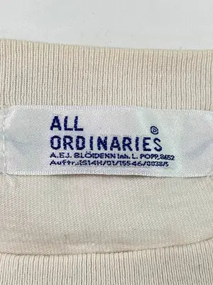 ALL ORDINARIES/Tシャツ/カットソー/トップス/アイボリー/XS
