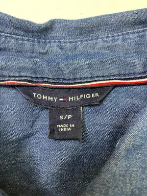 TOMMY HILFIGER/トミーヒルフィガー/シャツワンピース/ワンピース/ドレス/ブルー/S
