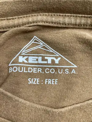 KELTY/ケルティ/Tシャツ/カットソー/トップス/ブラウン/FREE