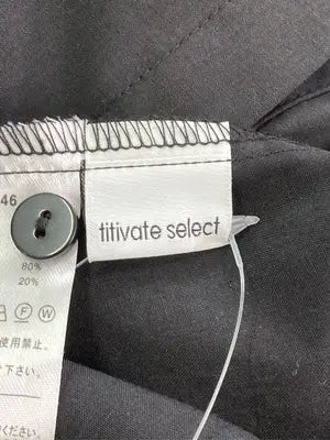 titivate select/ティティベイトセレクト/シャツワンピース/ワンピース/ドレス/ブラック/S