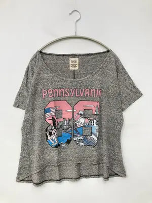 RAGS/Tシャツ/カットソー/トップス/グレー/ONE SIZE