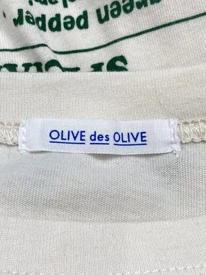 OLIVE des OLIVE/オリーブデオリーブ/Tシャツ/カットソー/トップス/アイボリー/F