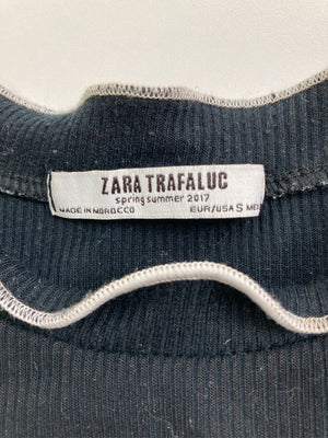 ZARA TRAFALUC/ザラトラファルック/Tシャツ/カットソー/トップス/ブラック/S