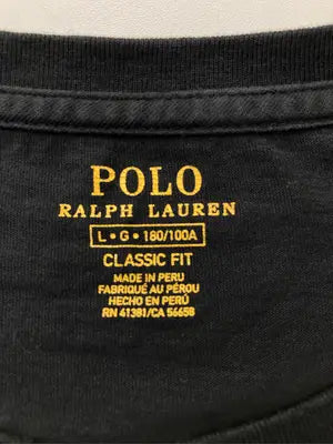 POLO/ポロ/Tシャツ/カットソー/トップス/ブラック/L