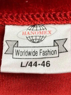 HANOMEX/Tシャツ/カットソー/トップス/レッド/L/44-46