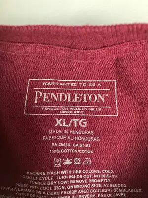 PENDLETON/ペンドルトン/Tシャツ/カットソー/トップス/レッド/XL