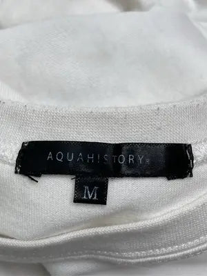 AQUAHISTORY/Tシャツ/カットソー/トップス/ホワイト/M