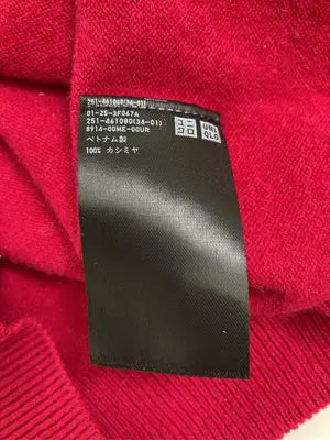 UNIQLO/ユニクロ/ニット/セーター/トップス/レッド/XS