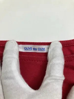 OLIVE des OLIVE/オリーブデオリーブ/Tシャツ/カットソー/トップス/レッド/F