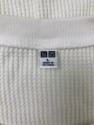 UNIQLO/ユニクロ/Tシャツ/カットソー/トップス/ホワイト/L