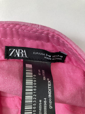 ZARA/ザラ/キャップ/帽子/ピンク/EUR/USA S-M MEX P-M
