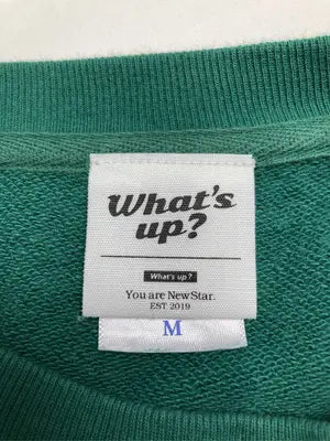 What's up?/スウェット/トップス/グリーン/M