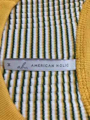 AMERICAN HOLIC/アメリカンホリック/タンクトップ/トップス/イエロー/M
