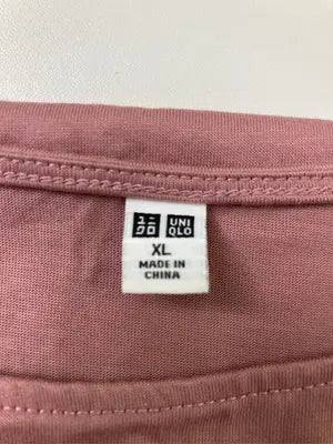 UNIQLO/ユニクロ/Tシャツ/カットソー/トップス/ピンク/XL