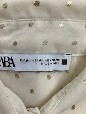 ZARA/ザラ/シャツ/ブラウス/トップス/アイボリー/USA  M-L