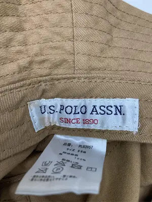 U.S. POLO ASSN./ユーエスポロアッスン/バケットハット/帽子/ベージュ/59cm