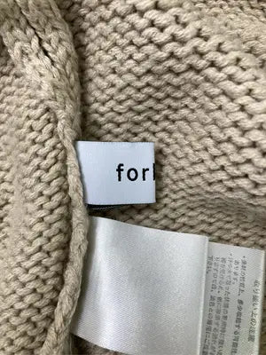 forksy./フォルクシー/ニット/セーター/トップス/ベージュ/FREE