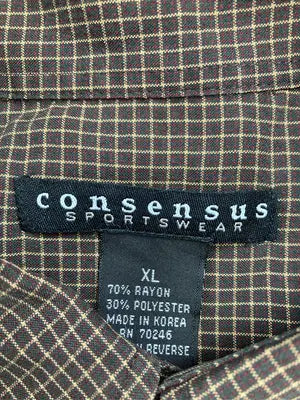 consensus/シャツ/ブラウス/トップス/ブラウン/XL