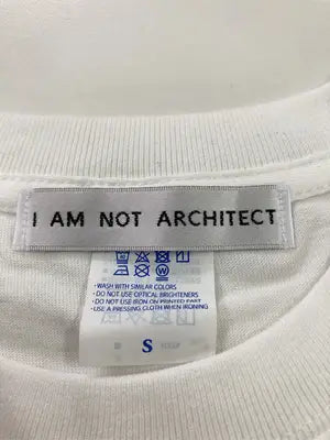 I AM NOT ARCHITECT/Tシャツ/カットソー/トップス/ホワイト/S