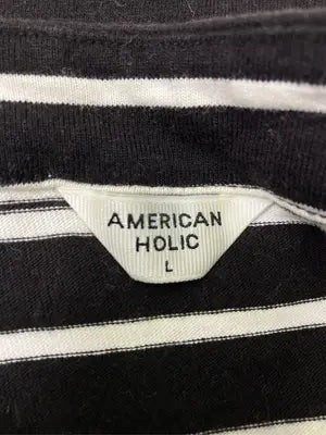 AMERICAN HOLIC/アメリカンホリック/Tシャツ/カットソー/トップス/ブラック/L