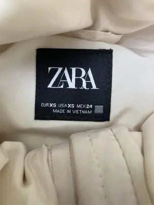 ZARA/ザラ/ダウンジャケット/コート/ジャケット/アウター/アイボリー/USA XS