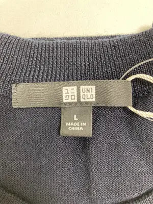 UNIQLO/ユニクロ/ニット/セーター/トップス/ネイビー/L