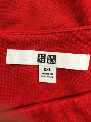 UNIQLO/ユニクロ/ワンピース/ワンピース/ドレス/レッド/XXL