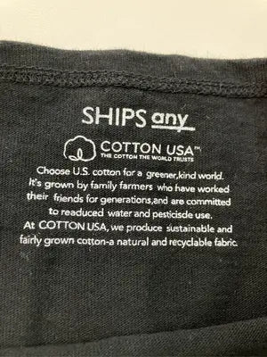 SHIPS any/Tシャツ/カットソー/トップス/ブラック/S