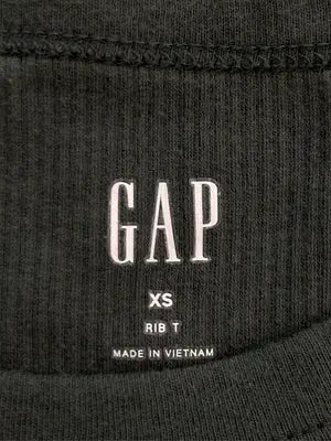 GAP/ギャップ/Tシャツ/カットソー/トップス/ブラック/XS