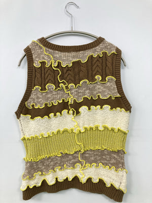 ノースリーブ/トップス/ブラウン/F