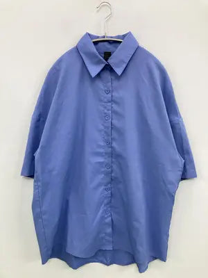 SHEIN/シーイン/シャツ/ブラウス/トップス/ブルー/M