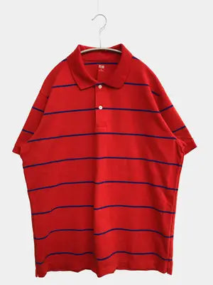 UNIQLO/ユニクロ/ポロシャツ/トップス/レッド/XL