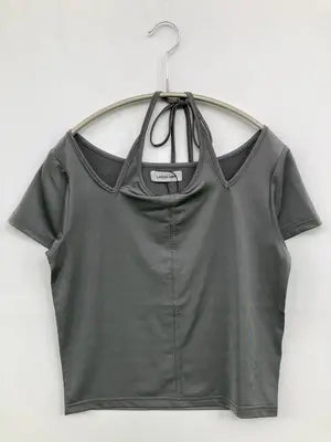 LAGUA GEM/ラグアジェム/Tシャツ/カットソー/トップス/グレー/FREE